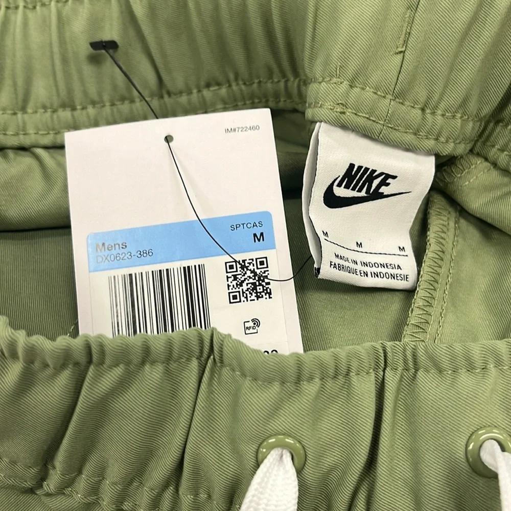 Nike Club Woven Tapered Leg Pants Oil Green  NWT DX0623-386 Medium - Picture 9 of 11